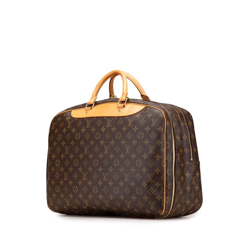 Louis Vuitton Monogram Alize 24 Heures Brown Canvas Good condition - Back View