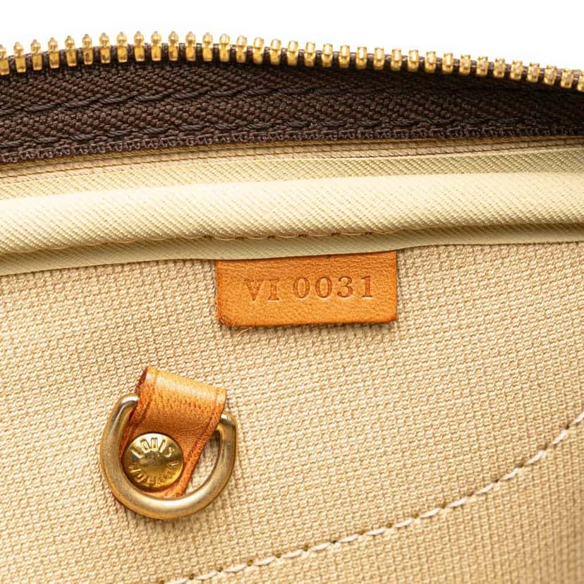 Louis Vuitton Monogram Alize 24 Heures Brown Canvas Good condition - Box View