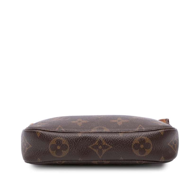 Louis Vuitton Monogram Mini Pochette Accessoires Brown Canvas Good condition - Inside View