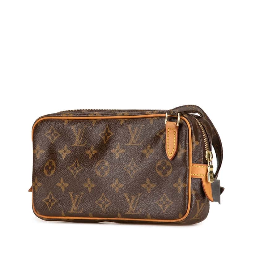 Louis Vuitton Monogram Pochette Marly Bandouliere Brown Canvas Good condition - Back View