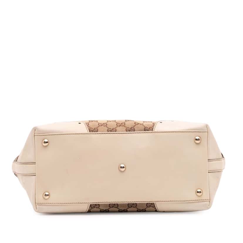 Gucci GG Canvas Punch Tote Brown Canvas Fair condition - Inside View