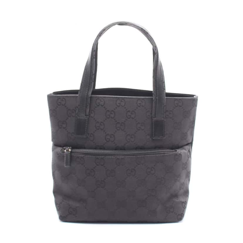 Gucci GG Canvas Handbag Black Canvas Good condition - Front View