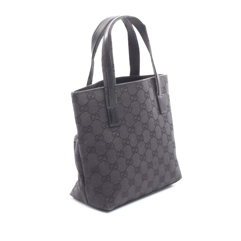 Gucci GG Canvas Handbag Black Canvas Good condition - Back View