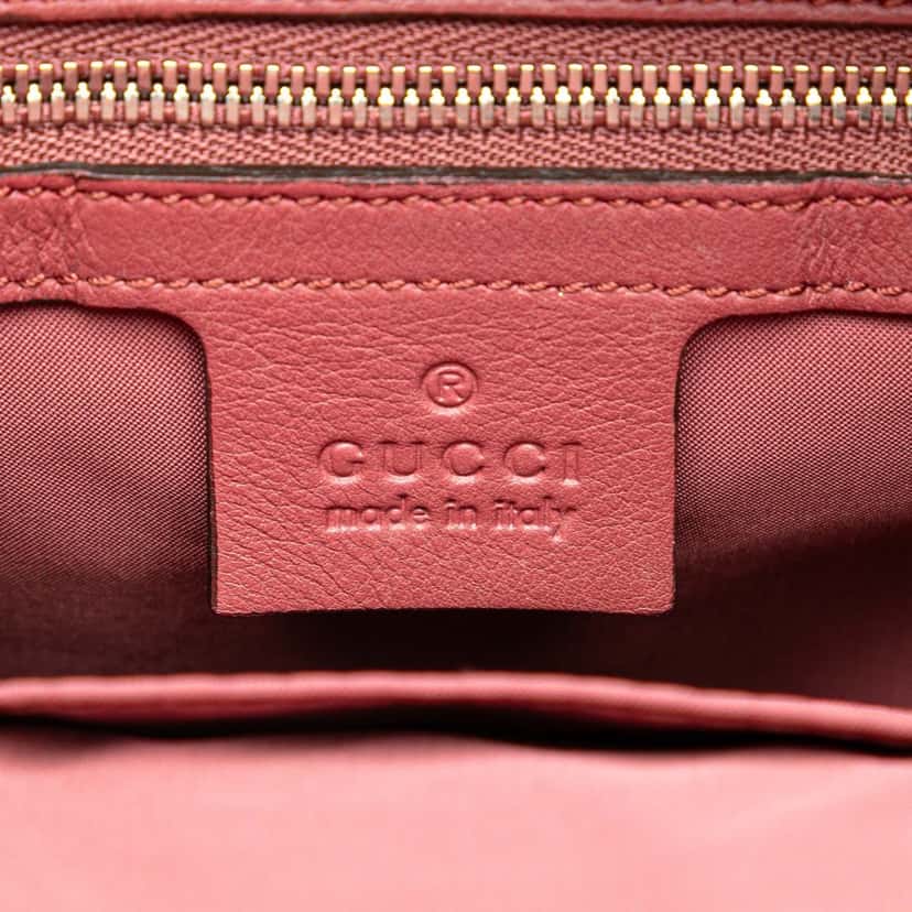 Gucci Small GG Supreme Blooms Single Buckle Backpack Brown Canvas Good condition - Box View