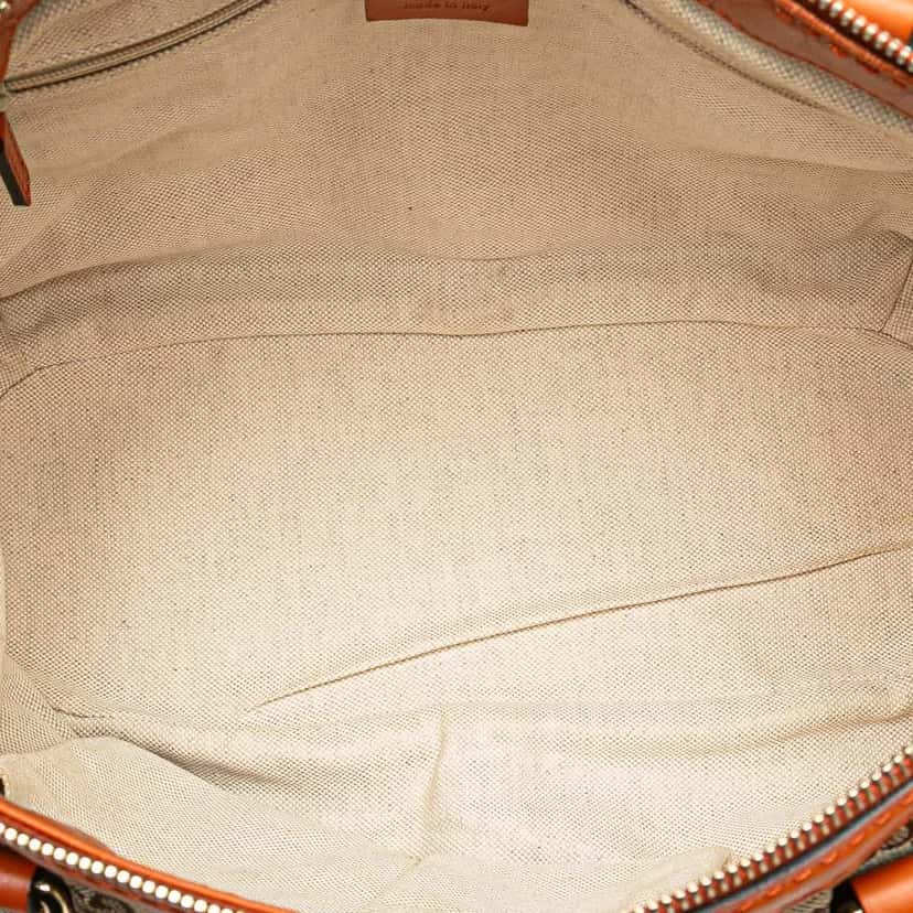 Gucci GG Canvas Sukey Satchel Brown Canvas Good condition - Model View