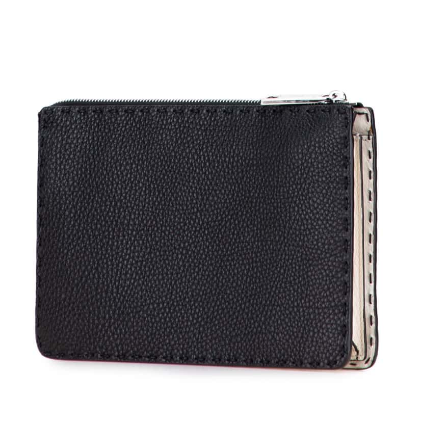 Fendi Leather Selleria Clutch Black Leather Very good condition - Back View