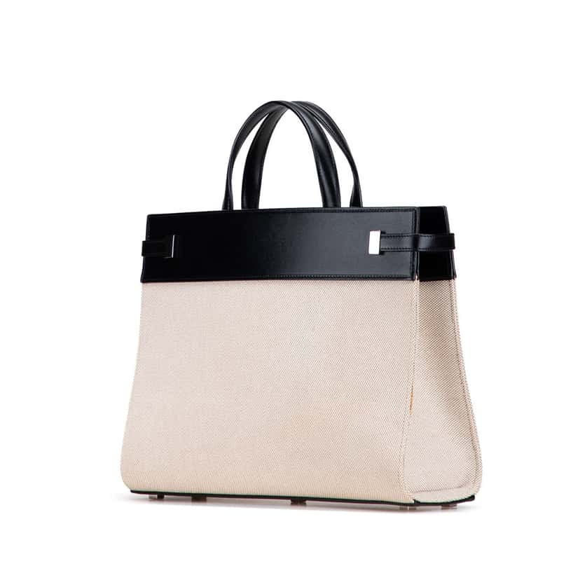 Saint Laurent Small Canvas Manhattan Shopper Tote Brown Canvas Good condition - Back View