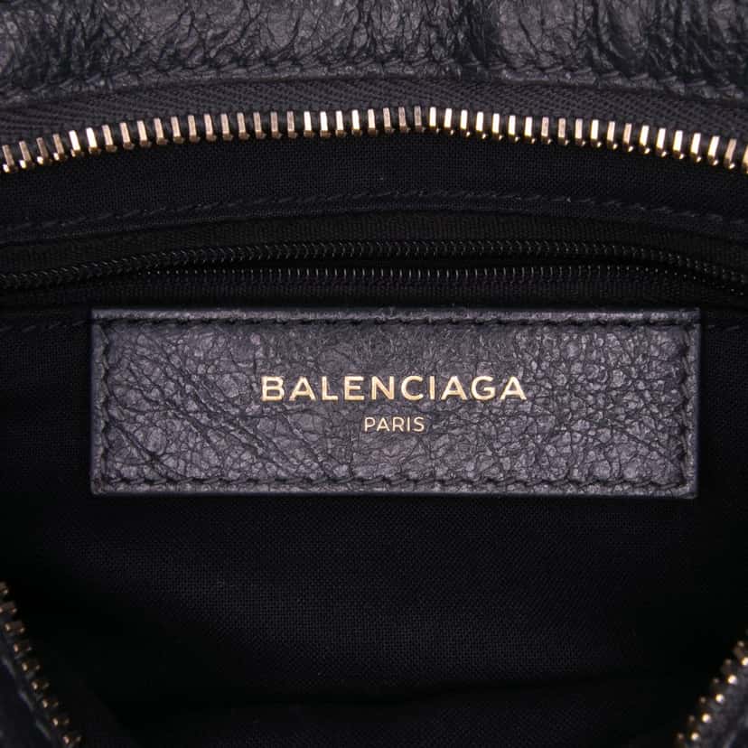 Balenciaga Mini Lambskin Motocross Stadio Laser Cut Cross Classic City Satchel Grey Leather Good condition - Box View