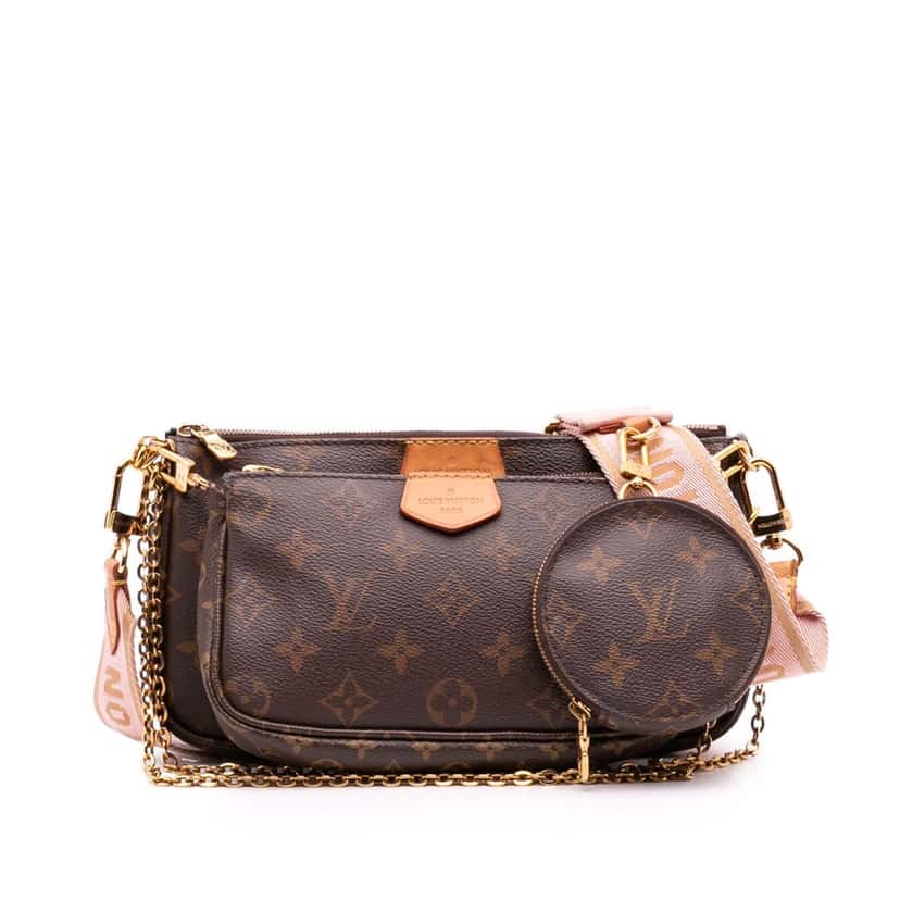 Louis Vuitton Monogram Multi Pochette Accessoires Brown Canvas Good condition - Front View