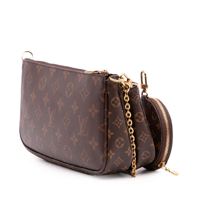 Louis Vuitton Monogram Multi Pochette Accessoires Brown Canvas Good condition - Back View