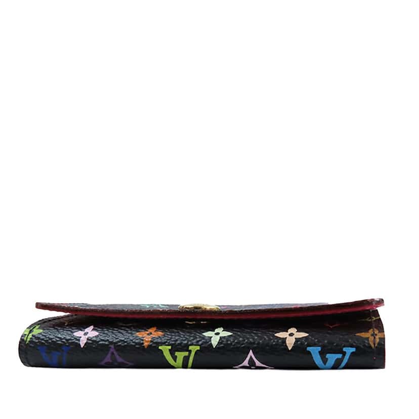 Louis Vuitton Monogram Multicolore 4 Key Holder Black Canvas Good condition - Inside View