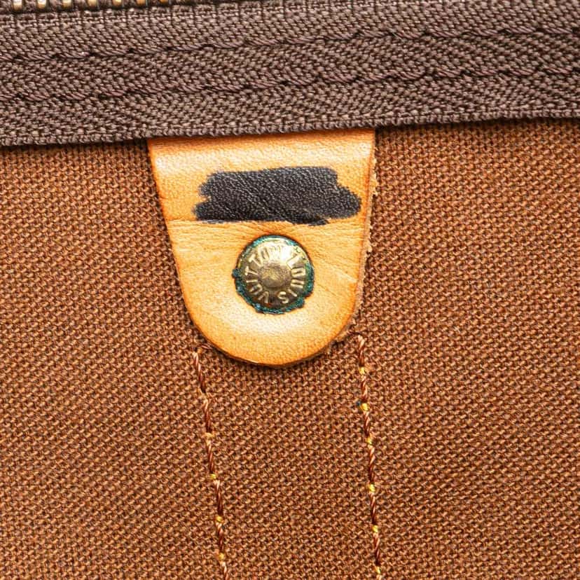 Louis Vuitton Monogram Keepall Bandouliere 55 Brown Canvas Fair condition - Box View