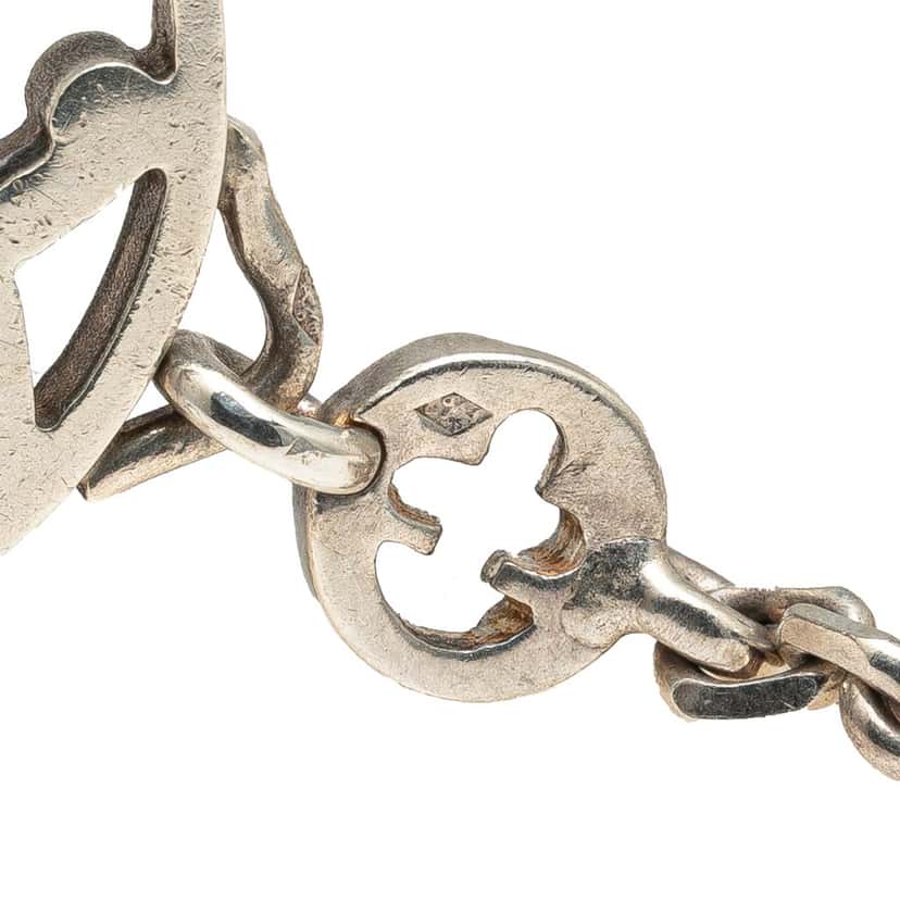 Hermès Palladium Plated H Logo Bag Charm Silver Metal Good condition - Inside View