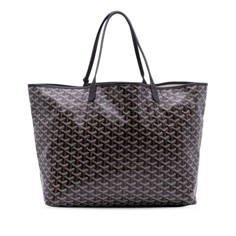 Goyard Goyardine Saint Louis GM Black Canvas Good condition - Front View