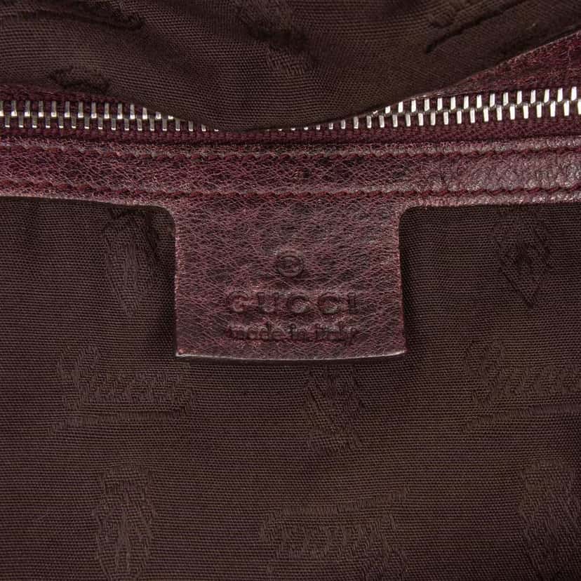 Gucci Medium GG Canvas Bamboo Bar Tote Brown Canvas Good condition - Box View