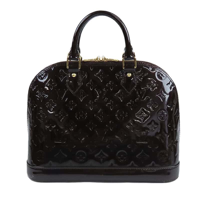 Louis Vuitton Monogram Vernis Alma PM Purple Leather Good condition - Front View