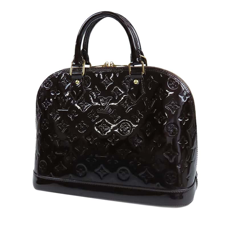 Louis Vuitton Monogram Vernis Alma PM Purple Leather Good condition - Back View