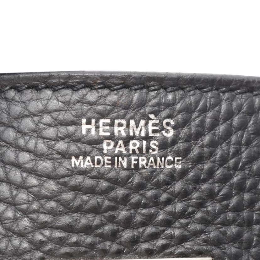 Hermès Clemence Birkin Retourne 30 Black Leather Good condition - Model View