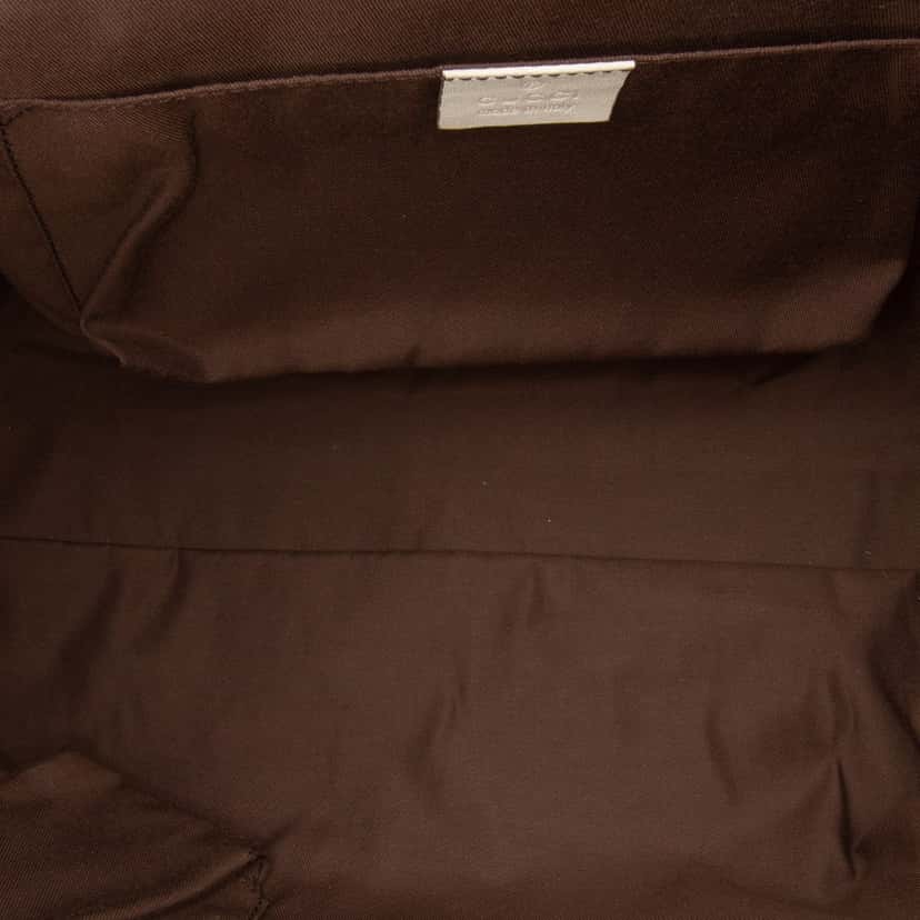 Gucci GG Canvas Trophy Tote Brown Canvas Good condition - Model View