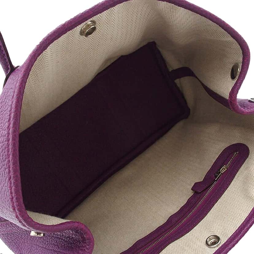 Hermès Negonda Garden Party 30 Purple Leather Good condition - Model View