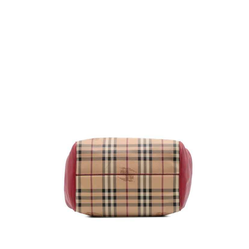 Burberry Small Haymarket Check Coated Canvas Canterbury Tote Brown Canvas Good condition - Inside View