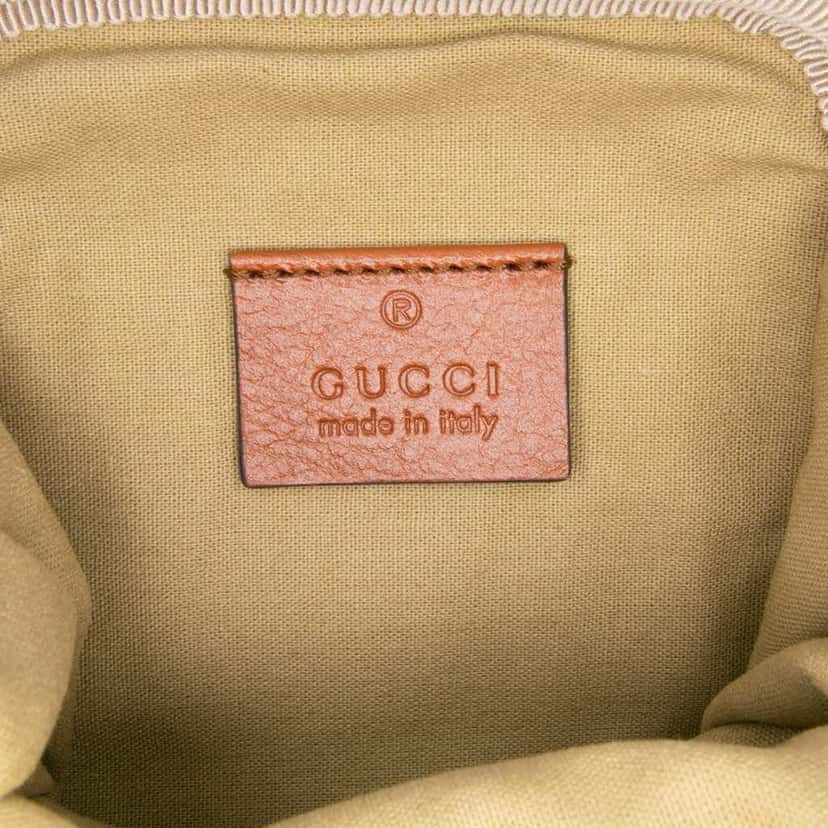 Gucci Ophidia Canvas Phone Case Belt Bag Brown Canvas Good condition - Box View