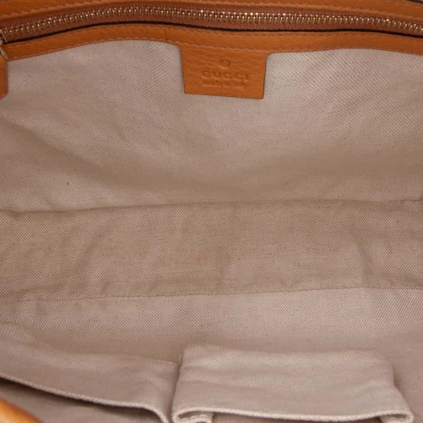 Gucci GG Canvas Web Jackie O Bouvier Crossbody Brown Canvas Good condition - Model View