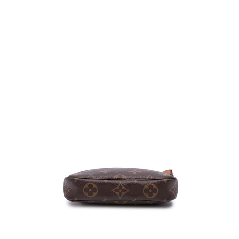 Louis Vuitton Monogram Mini Pochette Accessoires Brown Canvas Good condition - Inside View