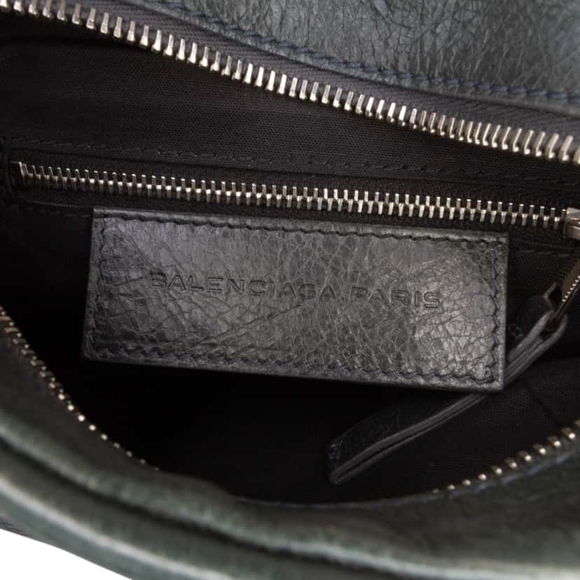 Balenciaga Lambskin Motocross Classic Reporter Crossbody Green Leather Very good condition - Box View