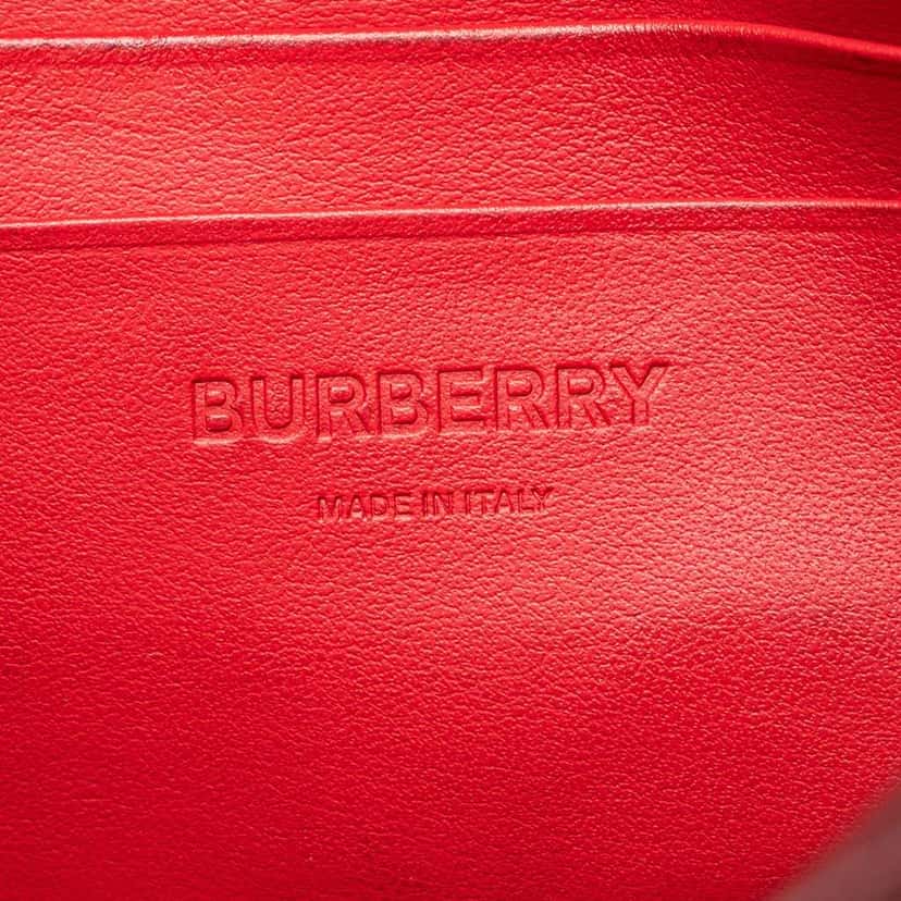 Burberry TB Monogram Nylon Paddy Crossbody Orange Good condition - Box View