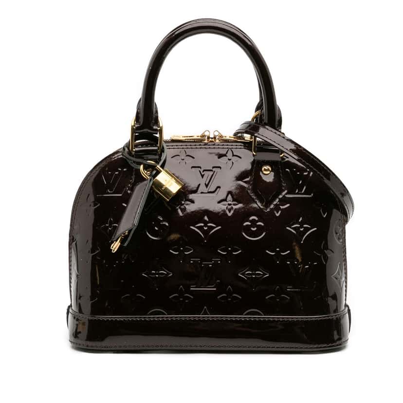 Louis Vuitton Monogram Vernis Alma BB Purple Leather Good condition - Front View