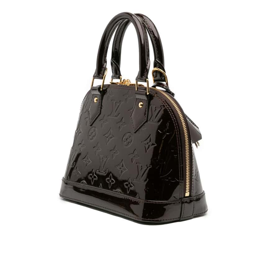 Louis Vuitton Monogram Vernis Alma BB Purple Leather Good condition - Back View