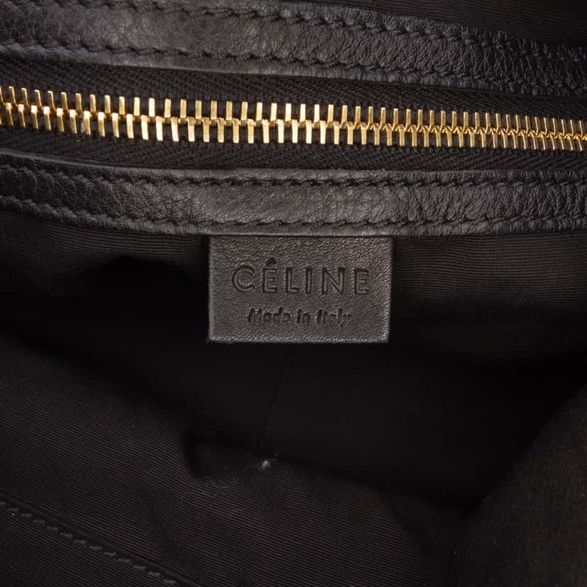 Celine Leather Satchel Green Leather Good condition - Box View