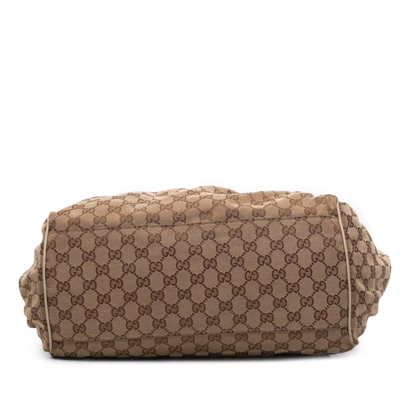 Gucci GG Canvas Sukey Satchel Brown Canvas Good condition - Inside View