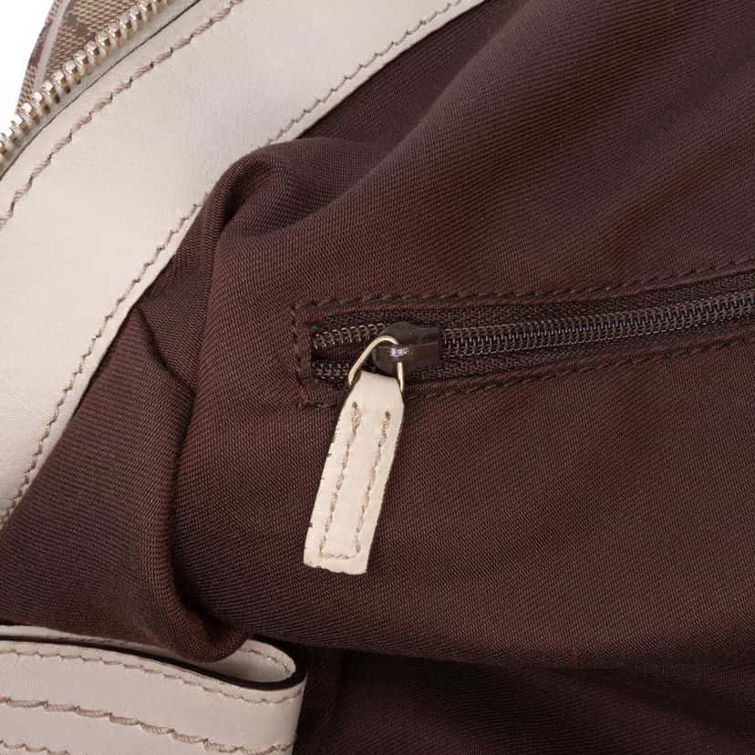 Gucci GG Canvas Sukey Satchel Brown Canvas Good condition - Box View