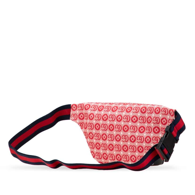 Gucci Kids GG Canvas Star Belt Bag Red Canvas Good condition - Back View