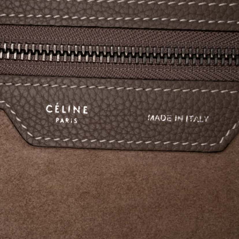 Celine Micro Leather Luggage Tote Brown Leather Good condition - Box View