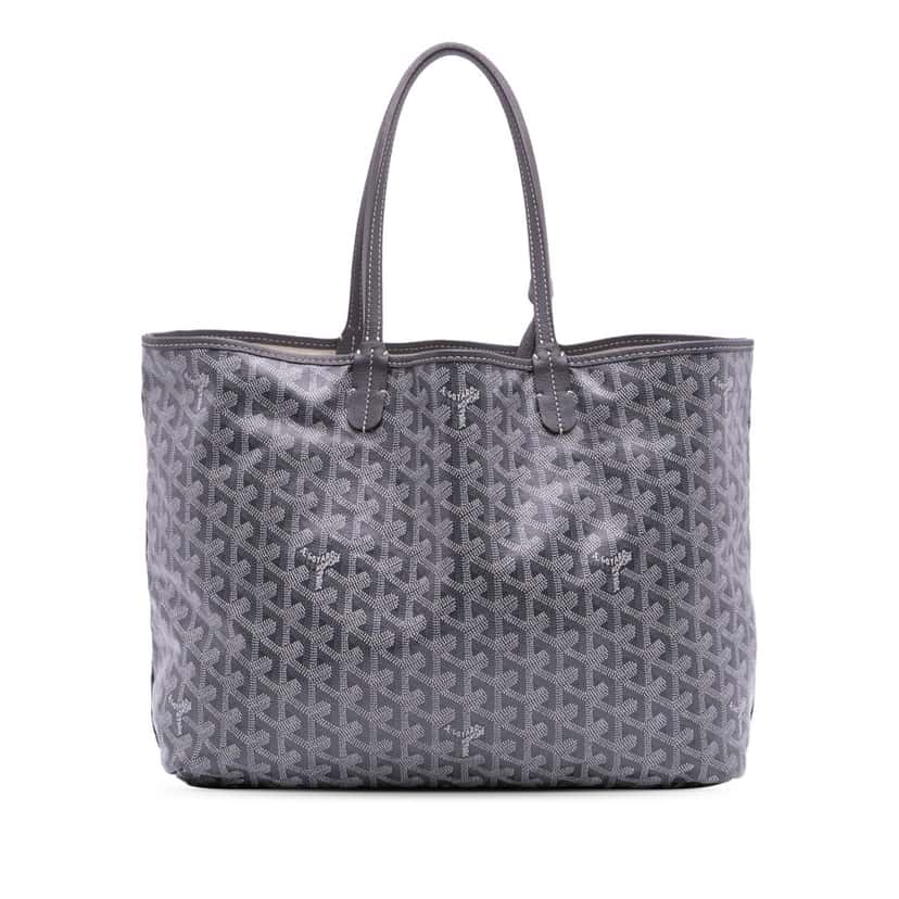 Goyard Goyardine Saint Louis PM Grey Canvas Good condition - Front View