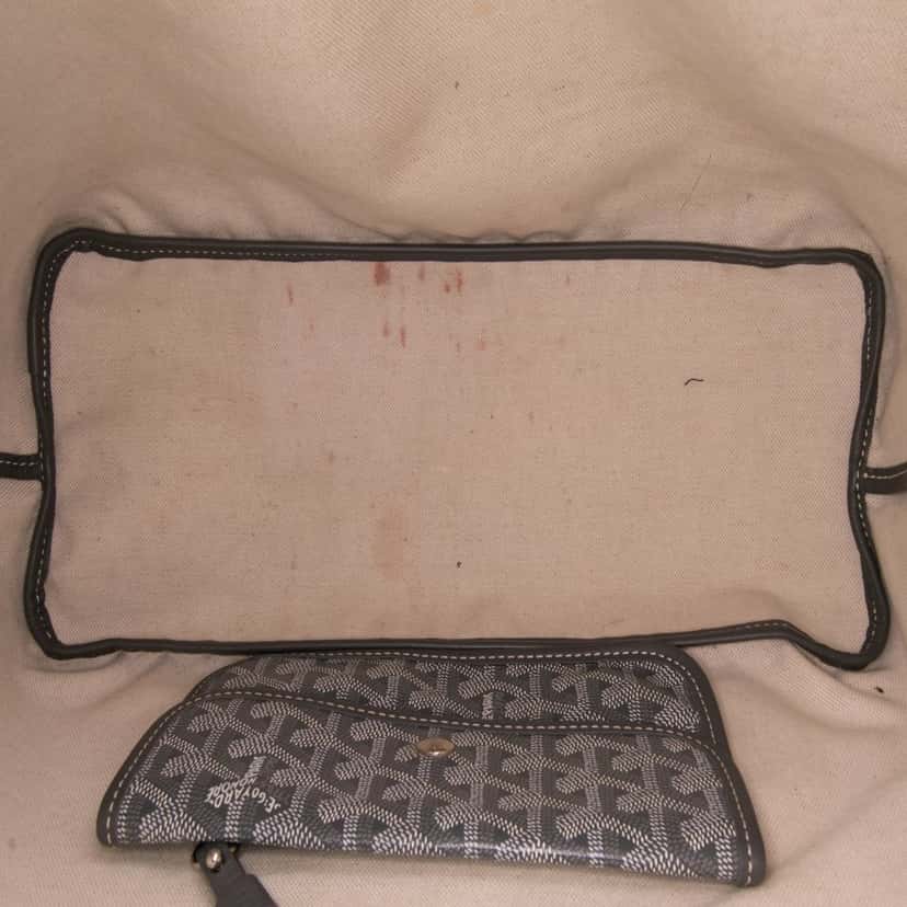 Goyard Goyardine Saint Louis PM Grey Canvas Good condition - Model View