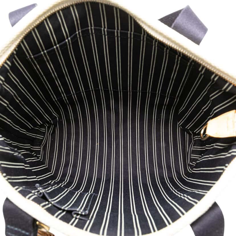 Louis Vuitton Antigua Cabas MM White Canvas Good condition - Model View