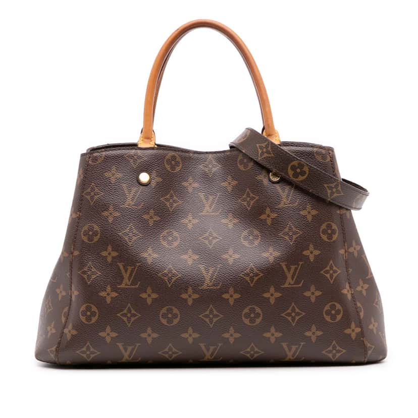 Louis Vuitton Monogram Montaigne MM Brown Canvas Fair condition - Front View