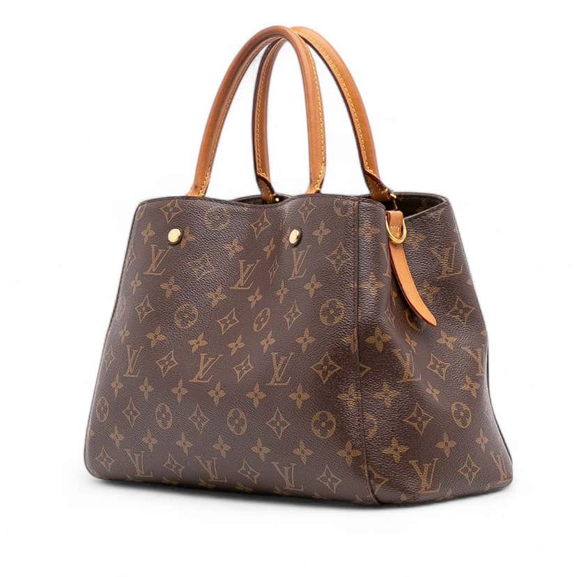 Louis Vuitton Monogram Montaigne MM Brown Canvas Fair condition - Back View