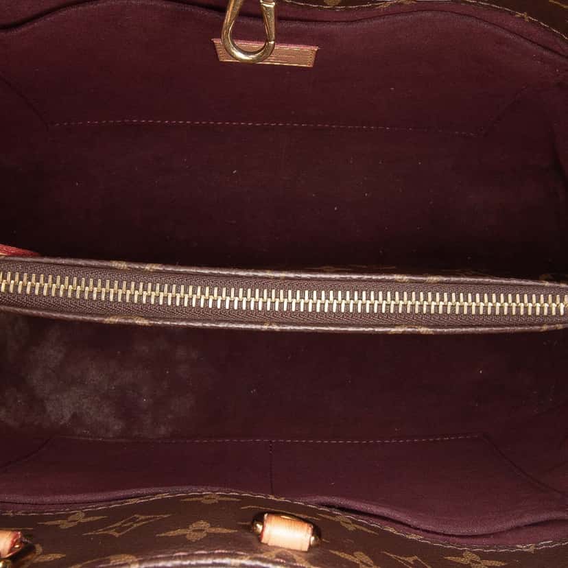 Louis Vuitton Monogram Montaigne MM Brown Canvas Fair condition - Model View