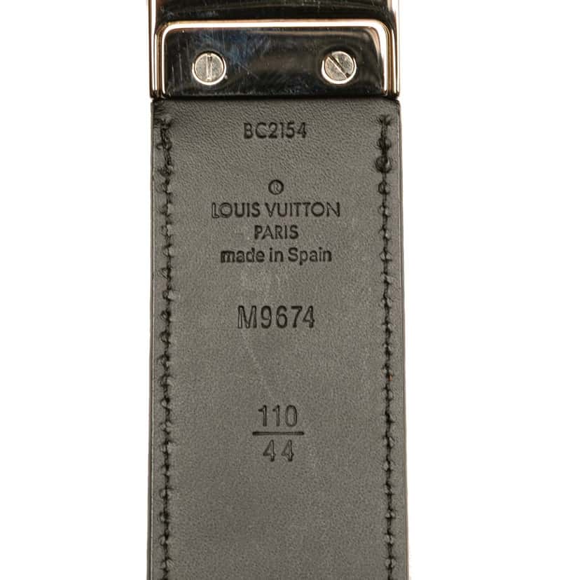 Louis Vuitton Damier Infini Boston Reversible Belt Black Leather Good condition - Model View