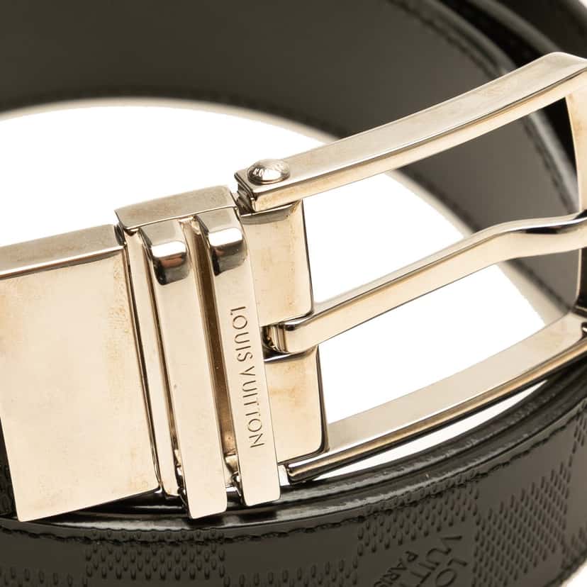 Louis Vuitton Damier Infini Boston Reversible Belt Black Leather Good condition - Box View
