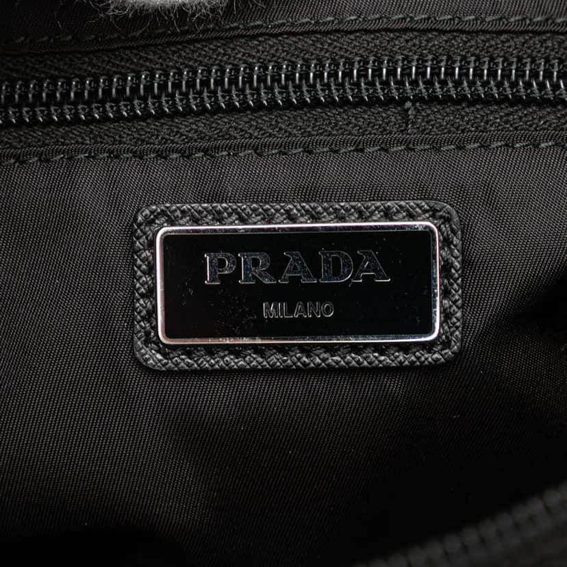 Prada Universal Studios Tessuto Frankenstein Belt Bag Black Good condition - Box View