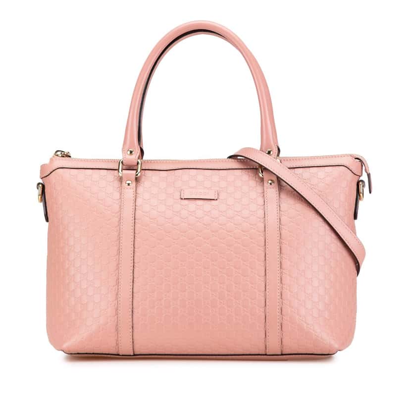 Gucci Small Microguccissima Joy Satchel Pink Leather Very good condition - Front View
