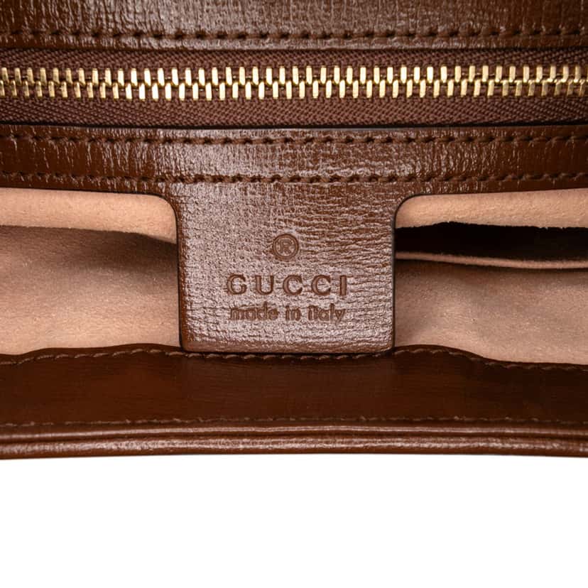 Gucci Small GG Supreme Jackie 1961 Crossbody Brown Canvas Good condition - Box View