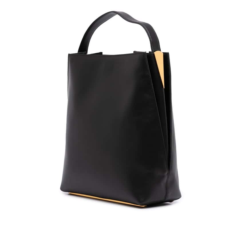 Balenciaga Leather Bucket Bag Black Leather Good condition - Back View