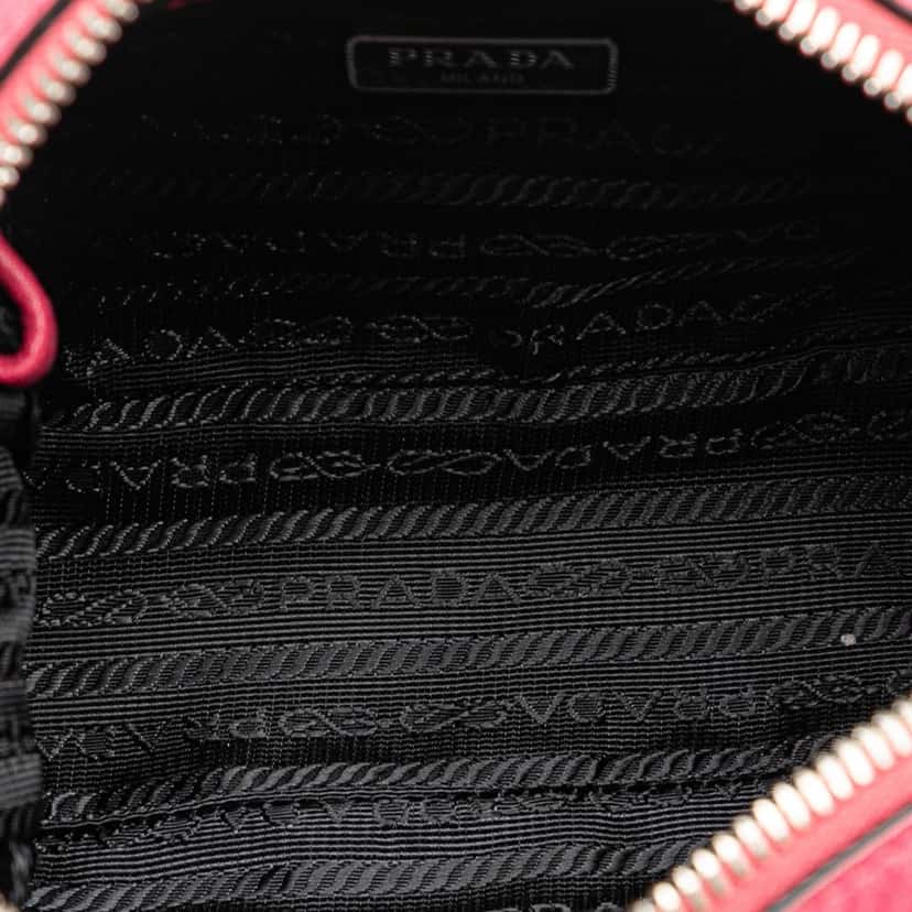 Prada Vitello Phenix Camera Bag Pink Leather Good condition - Box View